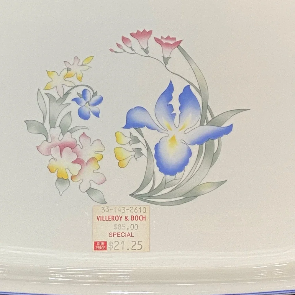 Villeroy & Boch Vilbofour Riviera Rectangular Baking Dish Floral Porcelain 11 in